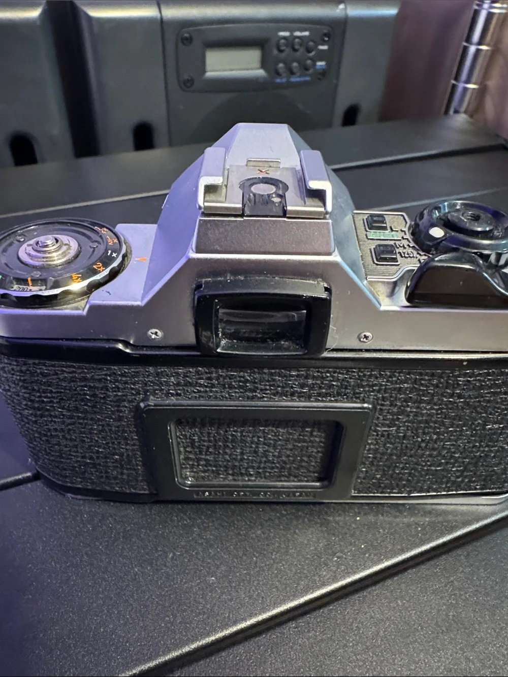 Pentax Film SLR Camera in Silver and Black with 50mm Lens
